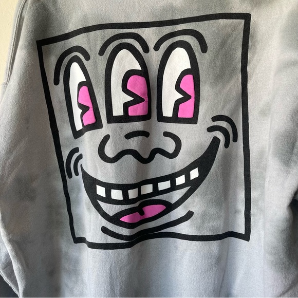 KEITH HARING pullover hoodie size Large - Picture 4 of 10